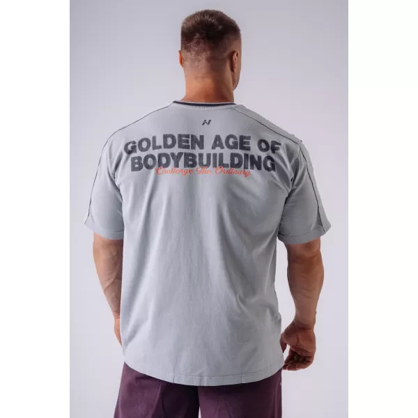  Férfi pólók NEBBIA OLYMPIA MUSCLE COVER 942 VILÁGOSSZÜRKE 