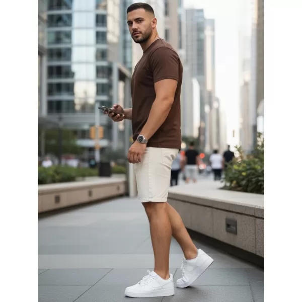  Férfi póló DSTREET RX5679 BARNA 