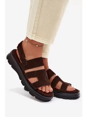 Női szandál BIG STAR SHOES TT274483 BARNA/BÉZS