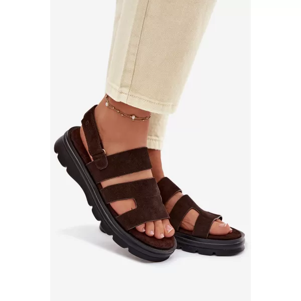  Női szandál BIG STAR SHOES TT274483 BARNA/BÉZS 