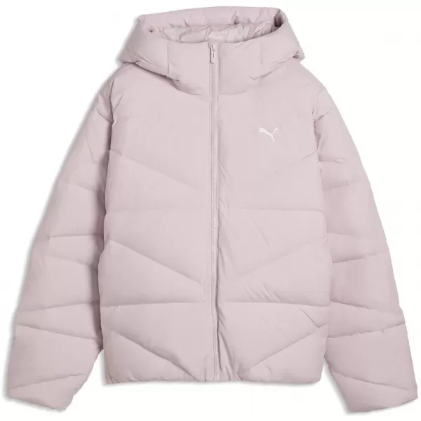  Női kabát PUMA HOODED DOWN PUFFER JACKET W 69458049 KÖDÖS RÓZSASZÍN 