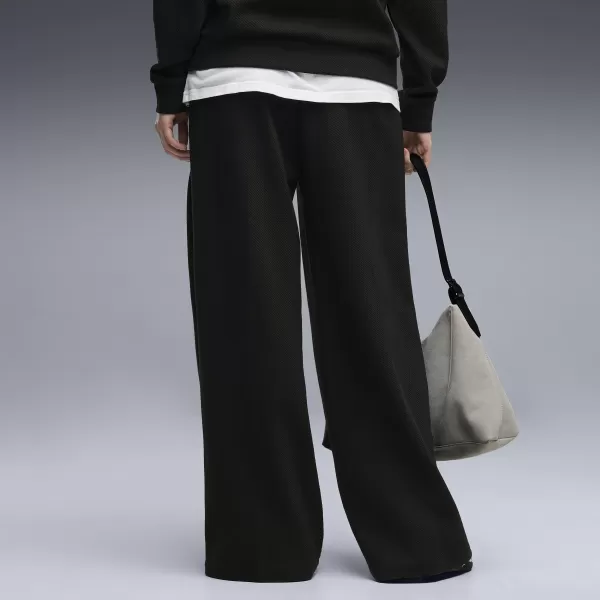  Női melegítőnadrág PUMA CLASS RELAXED WIDE LEG PANTS 69401301 PUMA FEKETE 