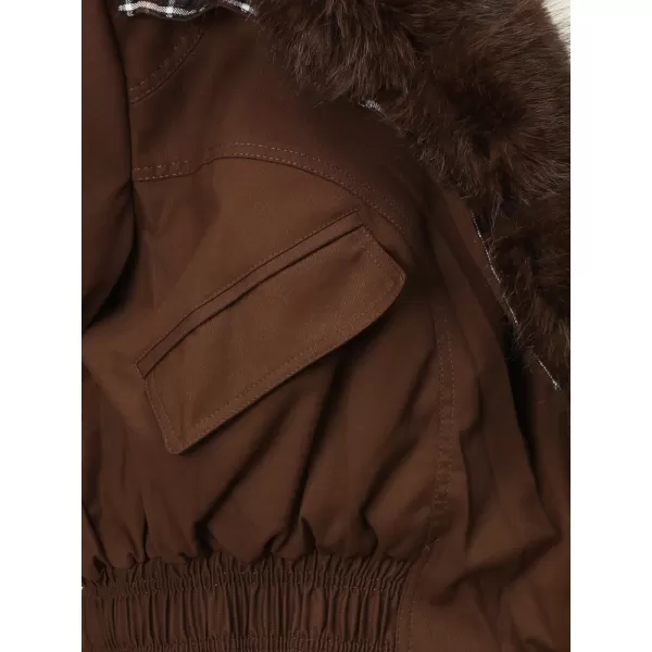 Női kabát DSTREET TY5840 BARNA 