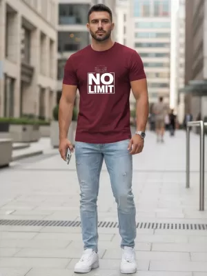 Férfi póló DSTREET NX0129R-BU BURGUNDIA
