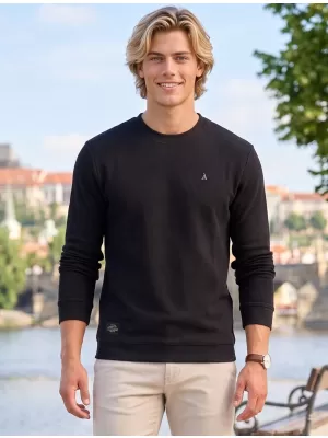 Férfi pulóver ALTISPORT ICES FEKETE