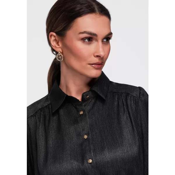 Női ing OMBRE OW-SH-E0071 FEKETE 