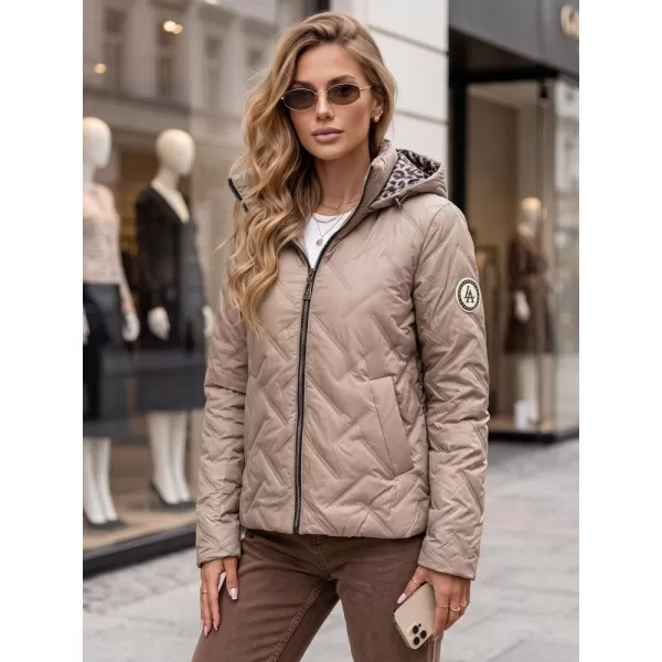  Női kabát DSTREET TY5774 KARAMELLA 