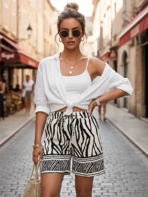 Női rövidnadrág DSTREET SY0541 FEKETE
