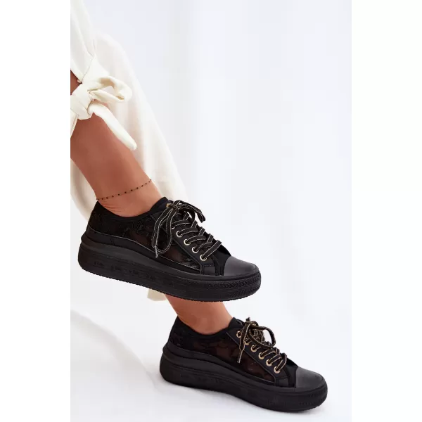  Női tornacipő LEE COOPER LCW-26-44-4479 FEKETE 