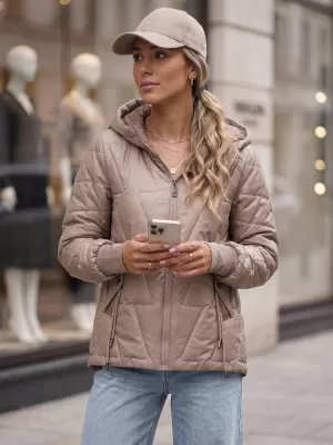 Női kabát DSTREET TY5783 BÉZS