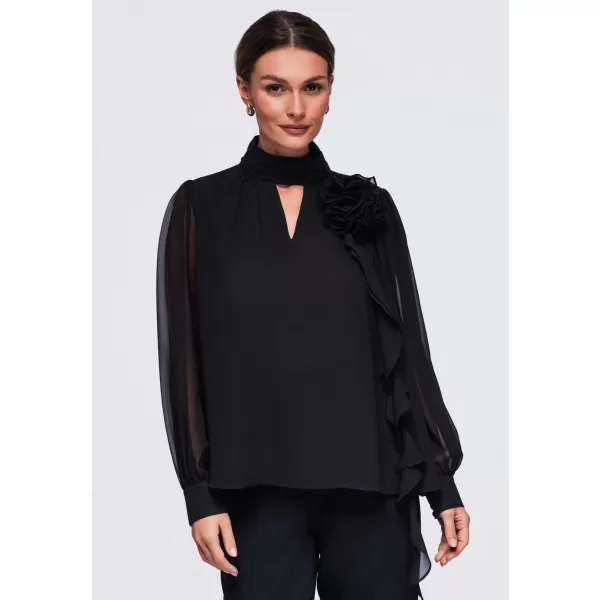  Női blúz OMBRE OW-TS-E0085 FEKETE 