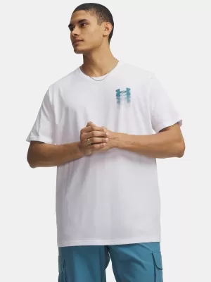 Férfi póló UNDER ARMOUR M BLUR LOGO SS 6009245-100 FEHÉR
