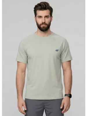 Férfi póló 4F WAW25TTSHM2373 MENTA