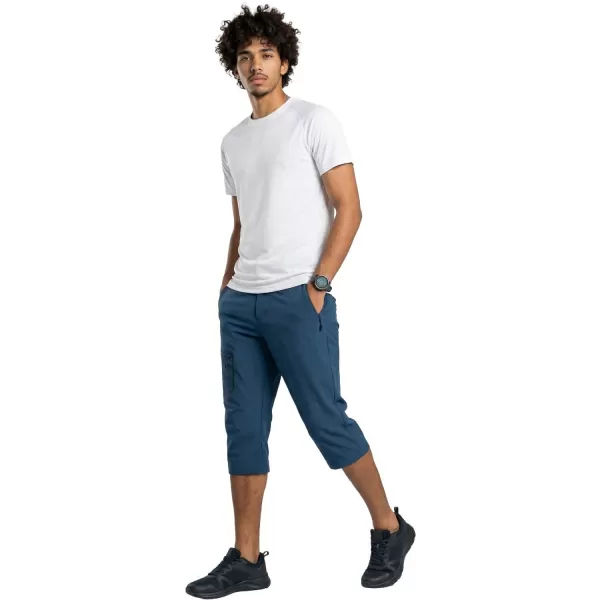  Férfi capri nadrág ALPINE PRO WEDER 2 KÉK SZÁRNYÚ KÉKESZÖLD 