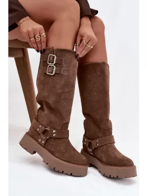 Női csizma BIG STAR SHOES OO274A182 BÉZS