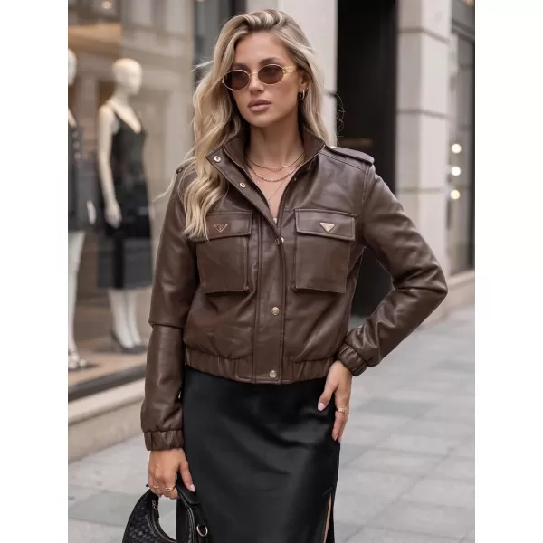  Női kabát DSTREET TY5874 BARNA 