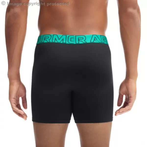  Férfi boxerek UNDER ARMOUR M PERF COTTON 6IN (3KS) 1383889-007 FEKETE 