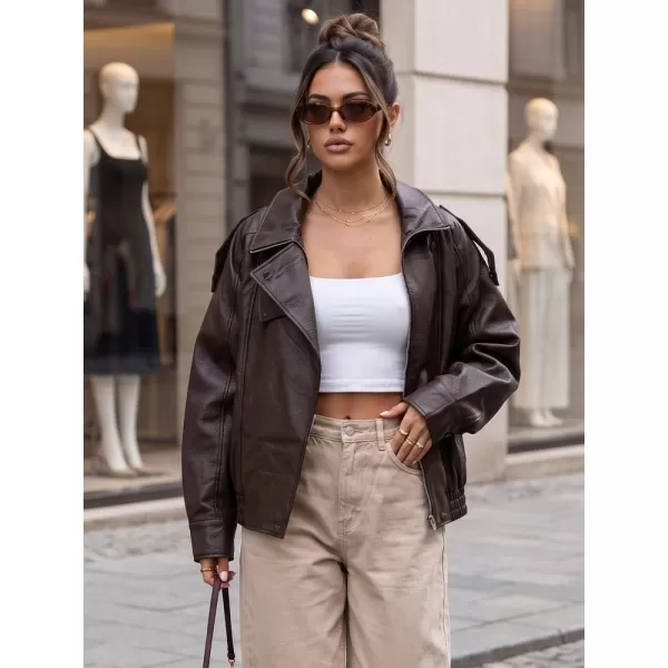  Női kabát DSTREET TY5961 BARNA 