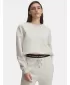 Női pulóver UNDER ARMOUR ICON FLEECE OS CREW 1379475-110 FEHÉR