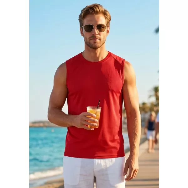  Férfi sport tank felső MALFINI BREEZE 820 PIROS 