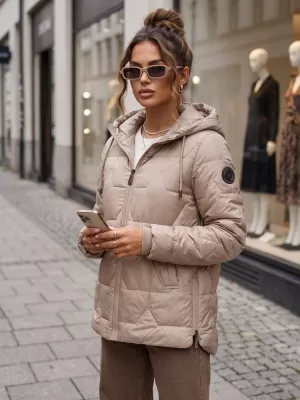 Női kabát DSTREET TY5799 KARAMELLA