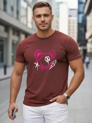 Férfi póló DSTREET NX0136R-BU BURGUNDIA