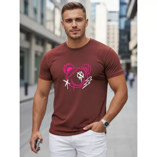  Férfi póló DSTREET NX0136R-BU BURGUNDIA 