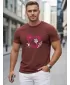 Férfi póló DSTREET NX0136R-BU BURGUNDIA