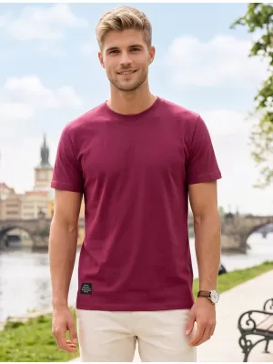 Férfi póló ALTISPORT NP/ALMST20001 BURGUNDIA