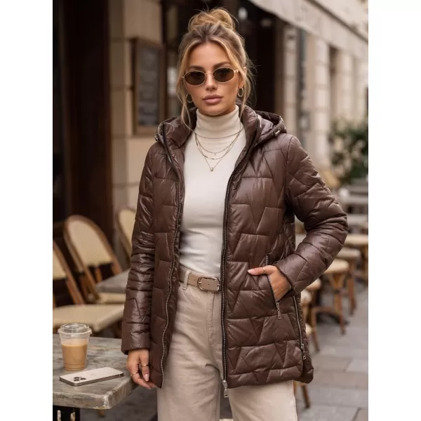  Női kabát DSTREET TY5796 BARNA 
