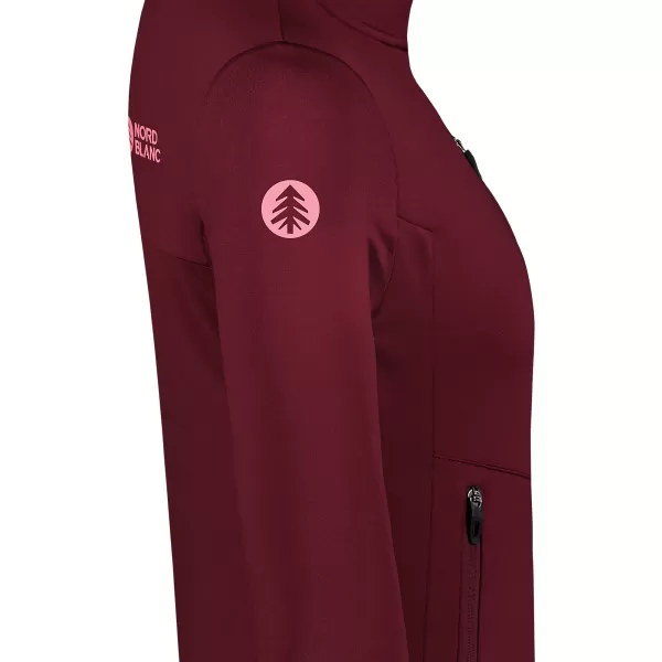  Női powerfleece pulóver NORDBLANC CRISP NBSFL8338 BURGUNDIA 