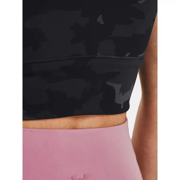  Női felső UNDER ARMOUR MERIDIAN FITTED CROPTANKPRNT 1380983-021 FEKETE 