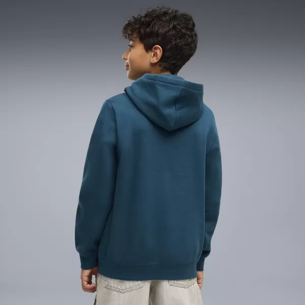  Gyermek pulóver PUMA ESS 2 COLOR NO. 1 LOGO HOODIE FL B 68582236 ÉJFÉLI BENZIN 