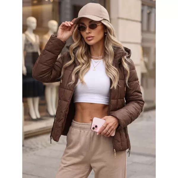  Női kabát DSTREET TY5861 BARNA 