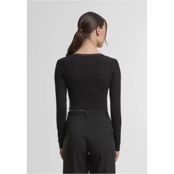  Női póló URBAN CLASSICS TB7729-00007 FEKETE 