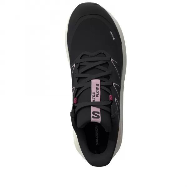  Női cipők SALOMON ULTRA FLOW 2 GORE-TEX L49299500 FEKETE/HAJNALRÓZSASZÍN/VANÍLIA JÉG 