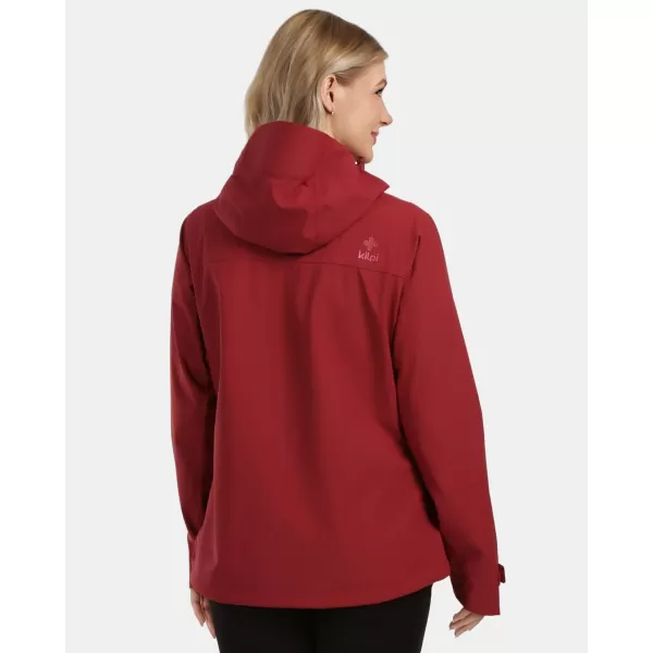  Női hardshell kabát KILPI MONTANA-W 1L0102KI SÖTÉTVÖRÖS 