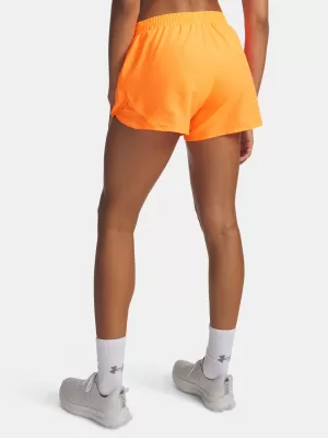 Női rövidnadrág UNDER ARMOUR FLY BY 3 SHORTS 1382438-824 NARANCS