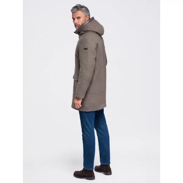  Férfi parka OMBRE OM-COWC-0161 HAMUSZÜRKE 