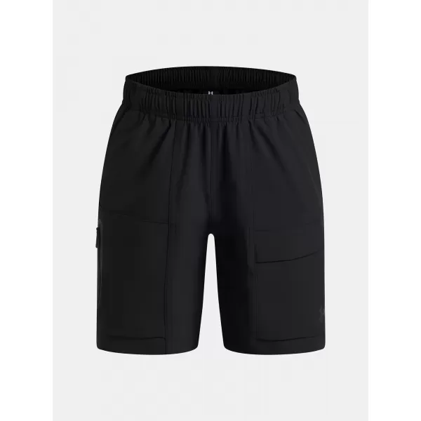  Fiú rövidnadrág UNDER ARMOUR UA B UNSTOPPABLE WOVEN SHORT 6009307-001 FEKETE 