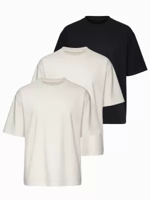 Férfi póló OMBRE OM-TSBC-0291 TÖRTFEHÉR/TÖRTFEHÉR/FEKETE