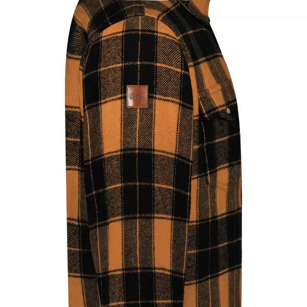  Férfi flanel ing NORDBLANC FEN NBSSM8369 BARNA 