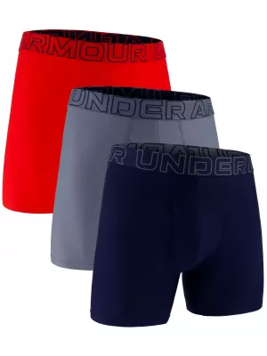 Férfi boxerek UNDER ARMOUR UA PERFORMANCE TECH MESH - SOLID 6 -3PK 1383884-600 PIROS