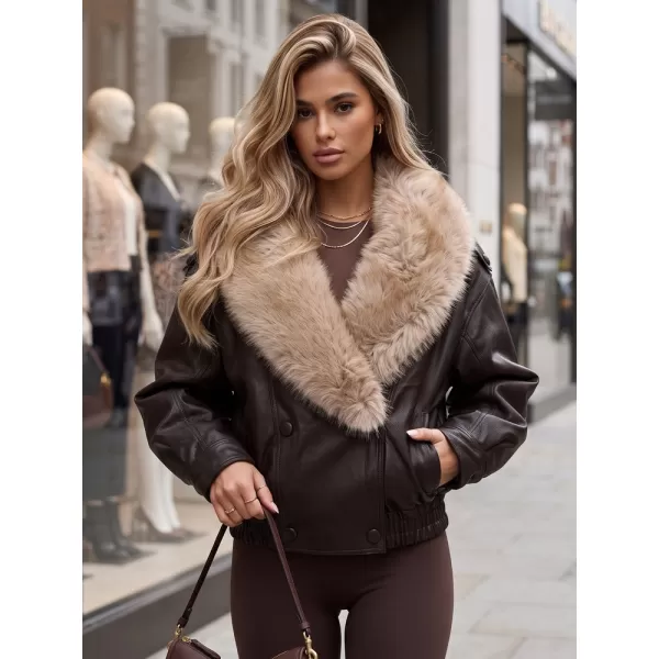  Női kabát DSTREET TY6028 BARNA 