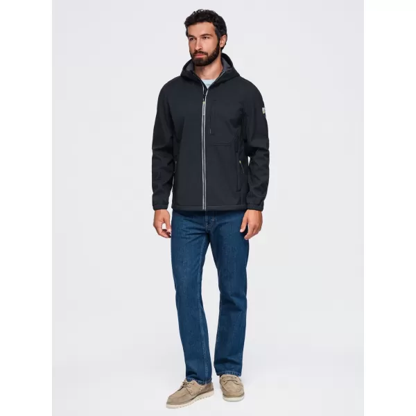  Férfi softshell kabát OMBRE OM-JANP-0292 FEKETE 