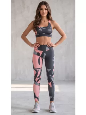 Női prémium hosszú leggings (új méretek) ALTISPORT VOJ/ALW080LEG05 FEKETE-LAZAC
