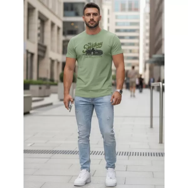  Férfi póló DSTREET NX5089R VILÁGOSZÖLD 