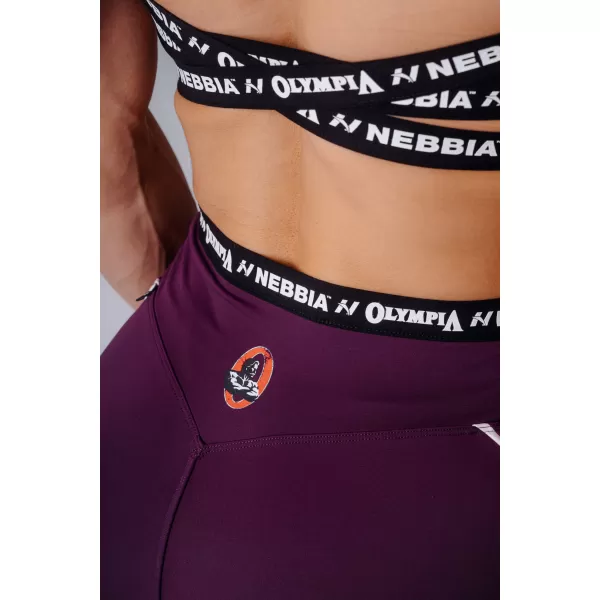  Női leggings NEBBIA OLYMPIA HIGH-WAIST 935 BORDÓ 