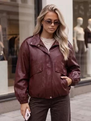 Női kabát DSTREET TY6069 BURGUNDIA