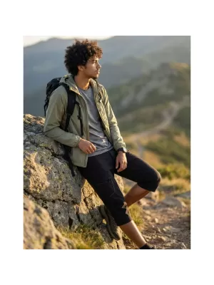Férfi capri nadrág ALPINE PRO WEDER 2 FEKETE